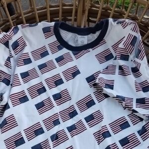 Urban Outfitters Blue and White Long Sleeve Tee